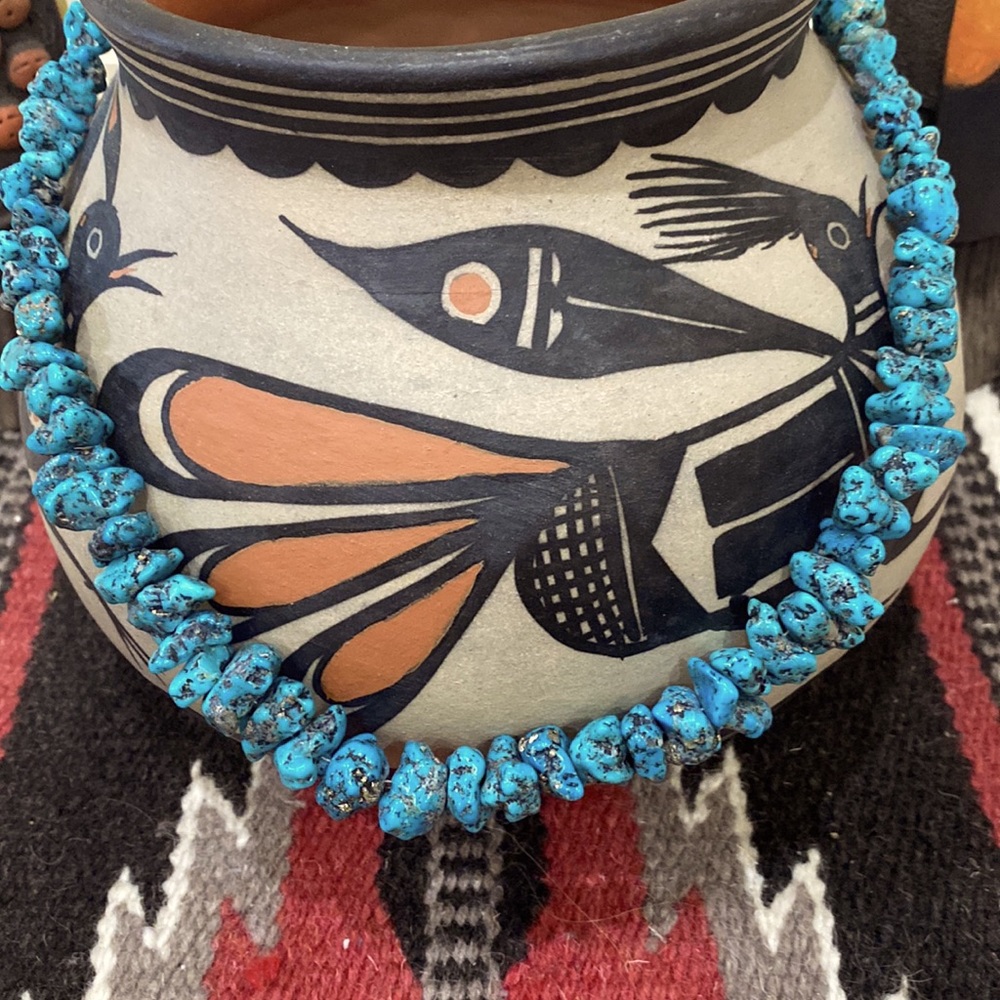 Morenci Turquoise nugget necklace